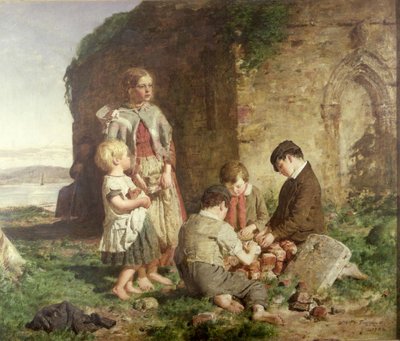 Die Vergangenheit und die Gegenwart, 1860 von William McTaggart